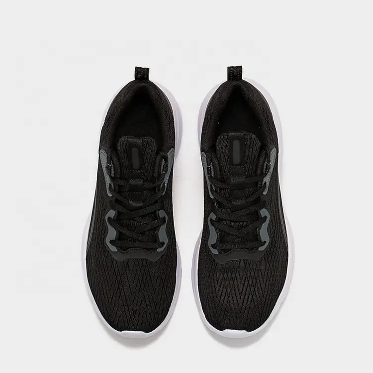 China Custom Brand Lace-up Knit  Breathable Lightweight Comfortable Running Shoes Men